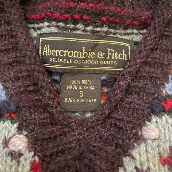 Abercrombie & Fitch wool sweater size small - Picture 2 of 2